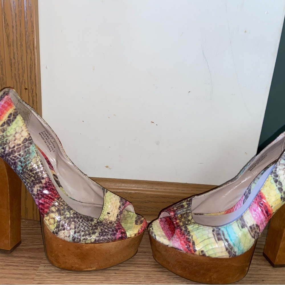 Zigi Soho Multicolor Platform Heels